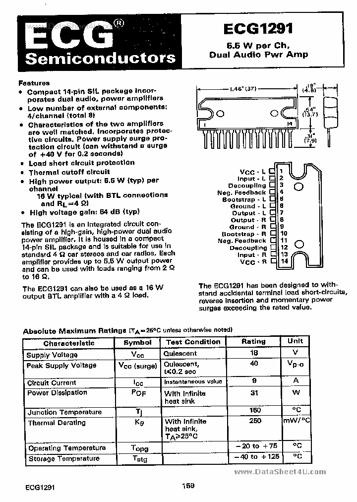 ECG1291_68604.PDF Datasheet