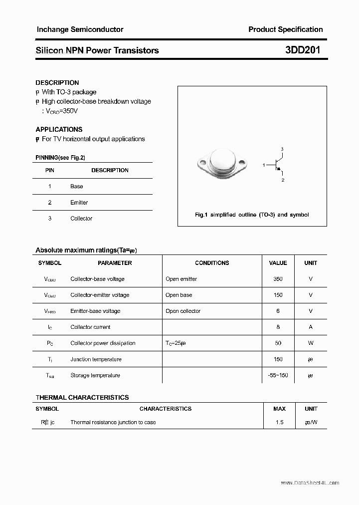 3DD201_42633.PDF Datasheet