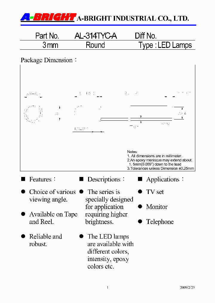 AL-314TYC-A09_69323.PDF Datasheet
