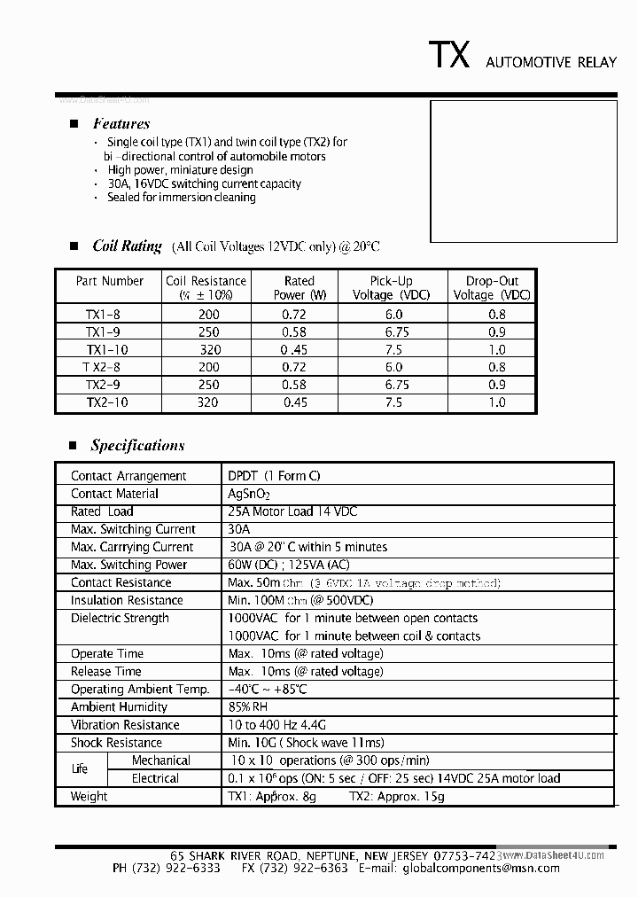 TX1-10_72012.PDF Datasheet