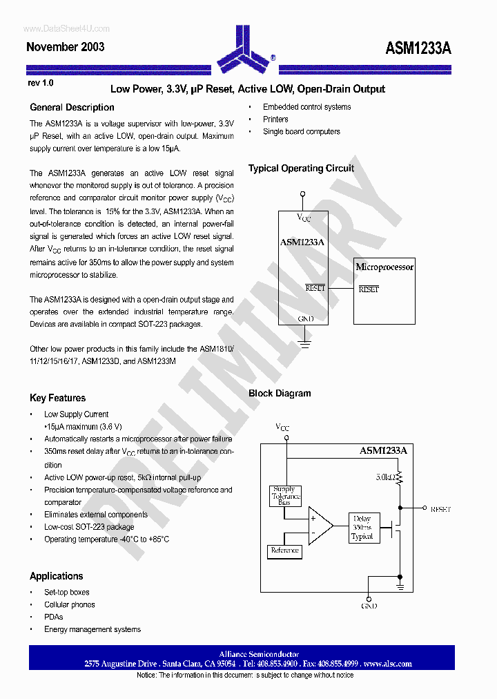 ASM1233A_43369.PDF Datasheet