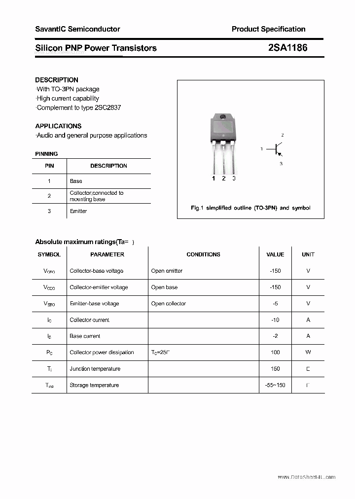 2SA1186_83168.PDF Datasheet