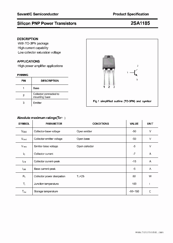 2SA1185_83166.PDF Datasheet