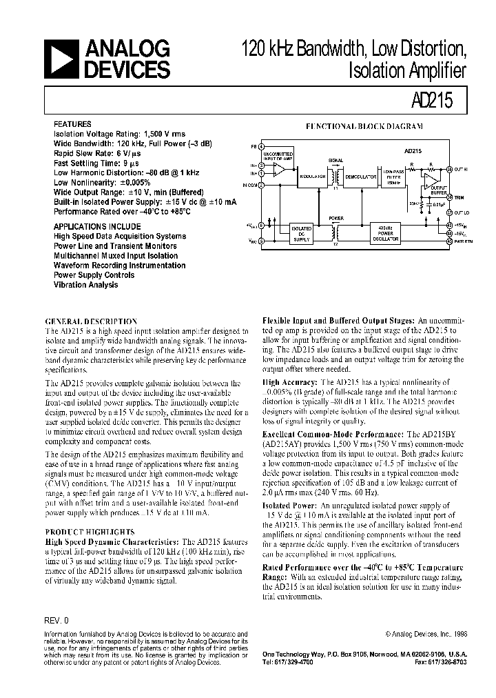 AD215BY_89589.PDF Datasheet