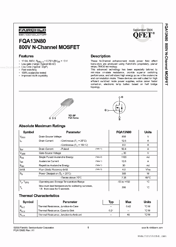 13N80_89660.PDF Datasheet