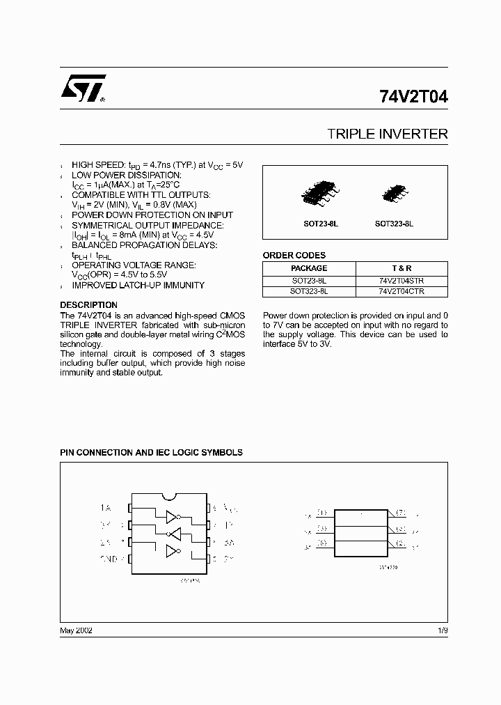 74V2T04CTR_106254.PDF Datasheet