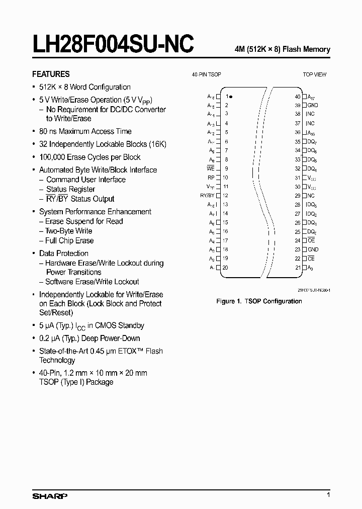 LH28F004SUT-NC80_104966.PDF Datasheet