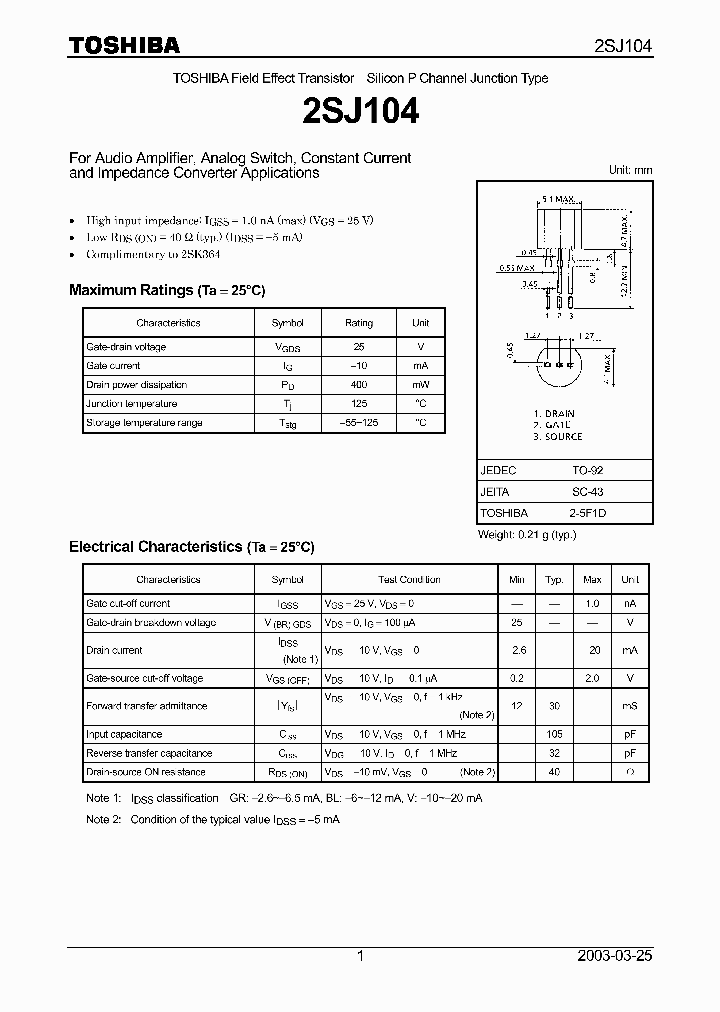 2SJ104_107510.PDF Datasheet