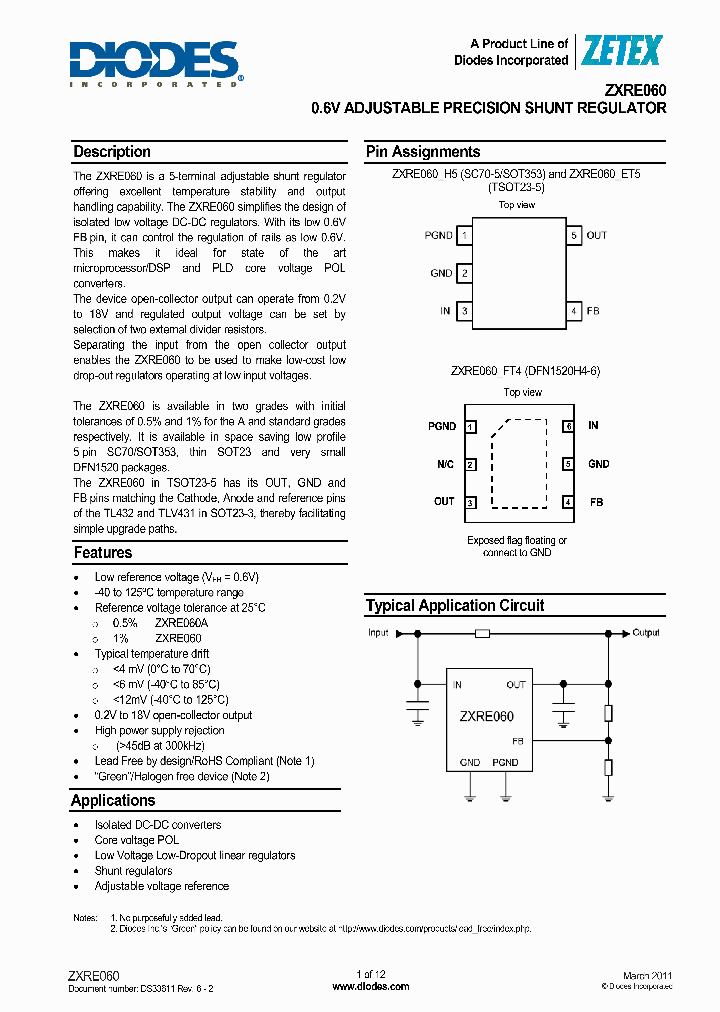 ZXRE060A_112309.PDF Datasheet