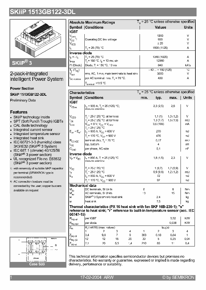 SKIIP1513GB122-3DL_107186.PDF Datasheet