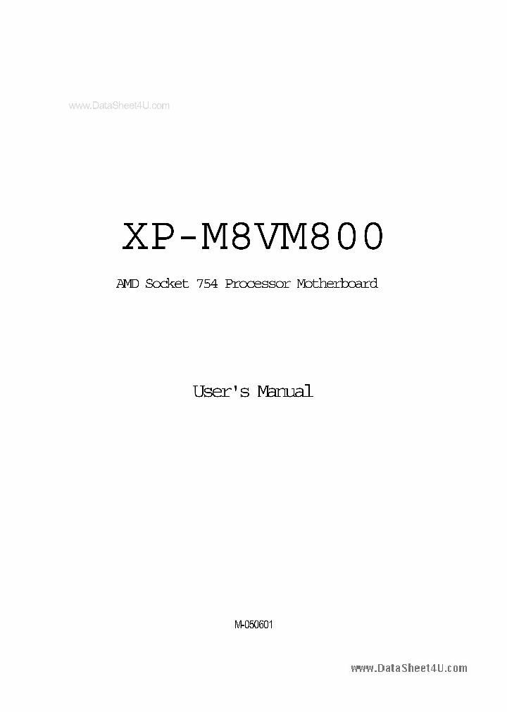 XP-M8VM800_133722.PDF Datasheet