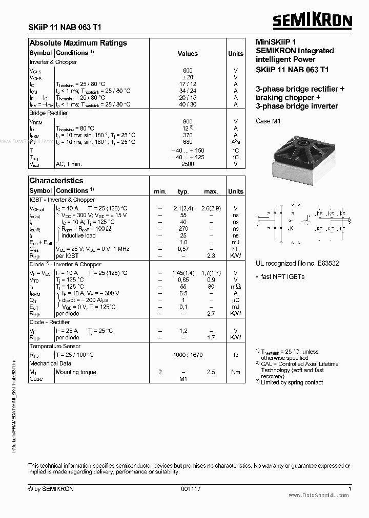 SKIIP11NAB063T1_134264.PDF Datasheet