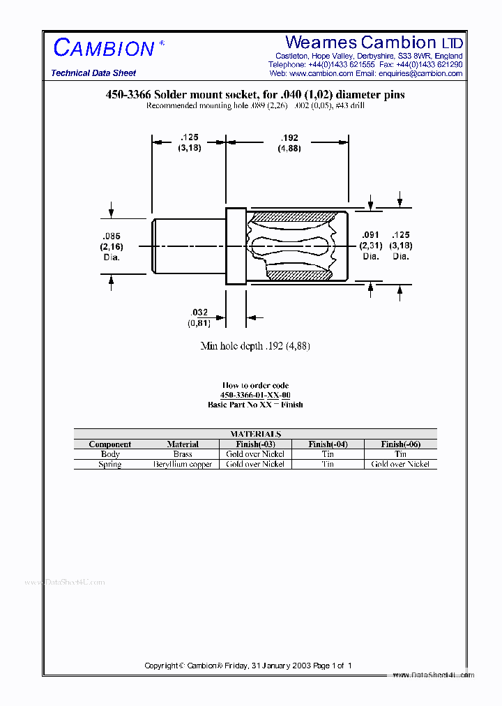 450-3366_134208.PDF Datasheet