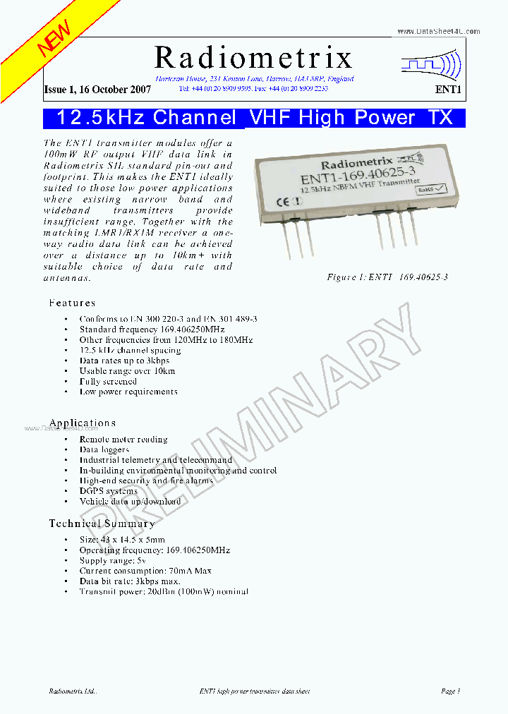 ENT1_134965.PDF Datasheet