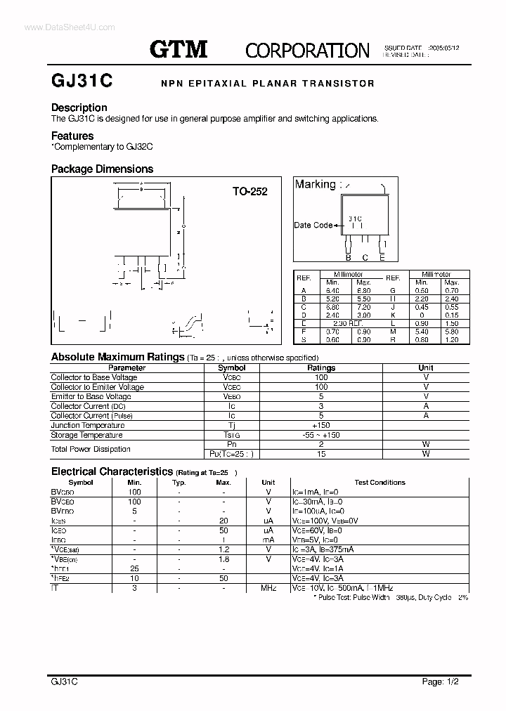 GJ31C_136138.PDF Datasheet