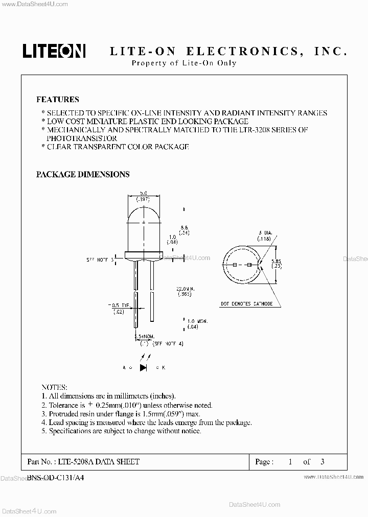 LTE-5208A_137811.PDF Datasheet