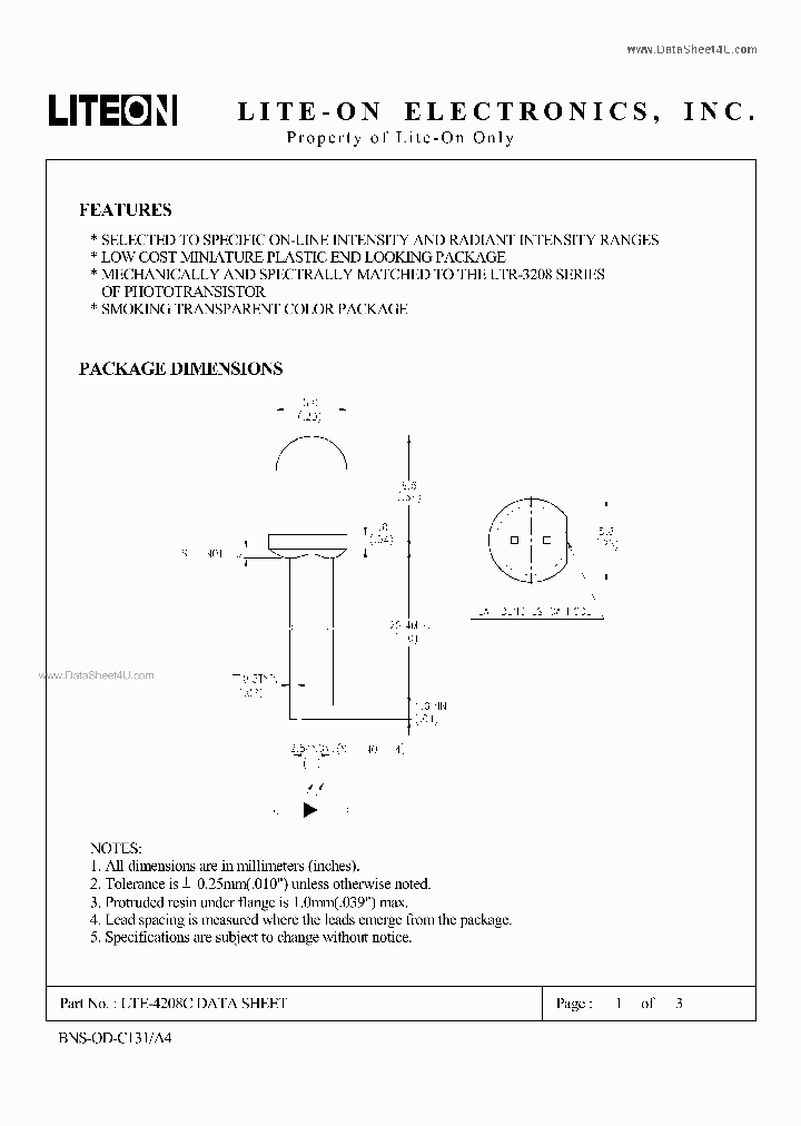 LTE-4208C_137809.PDF Datasheet