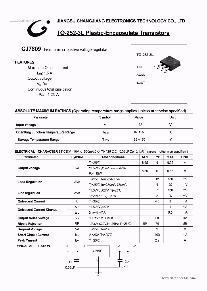 CJ7809_138218.PDF Datasheet