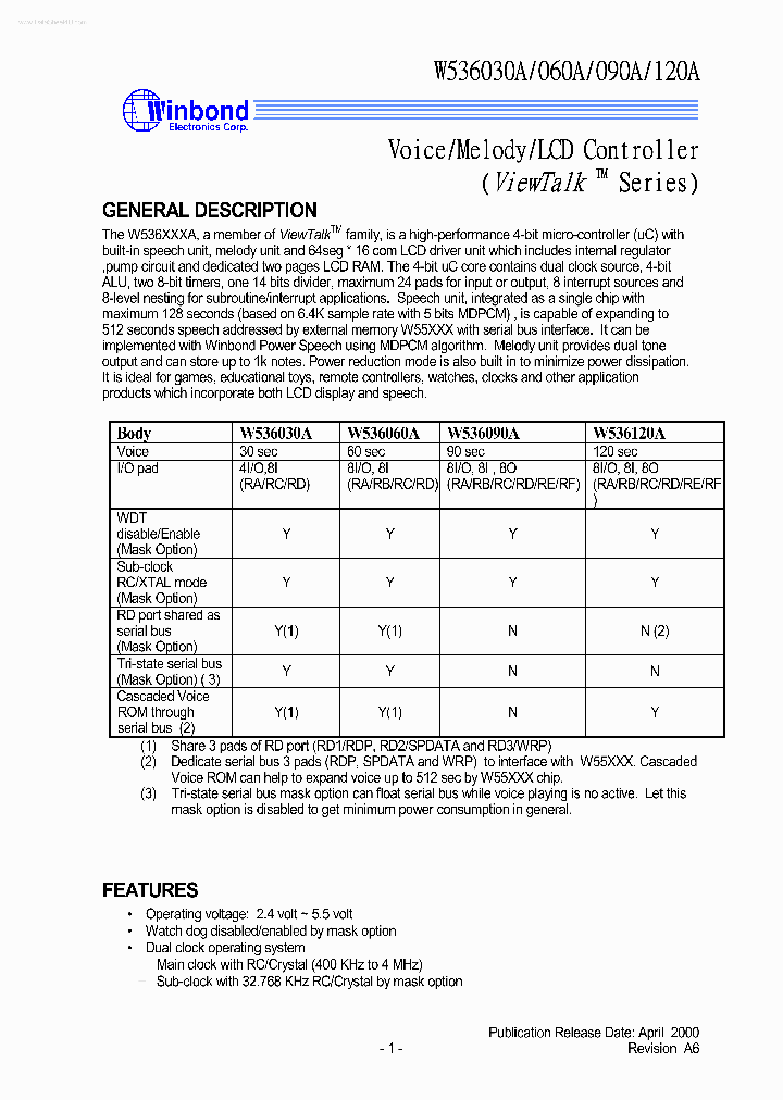 W536030A_145368.PDF Datasheet