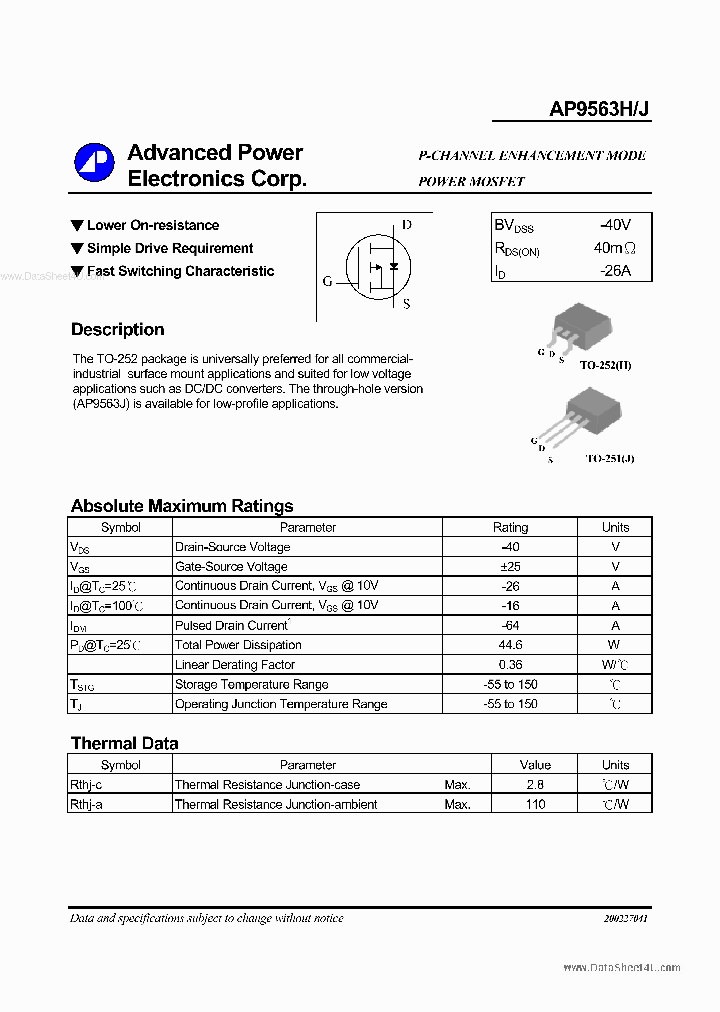 AP9563H_146798.PDF Datasheet