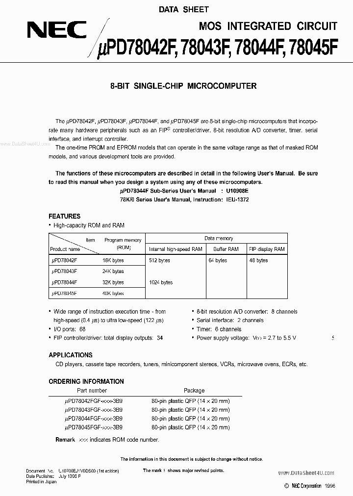 D78044FGF_147533.PDF Datasheet