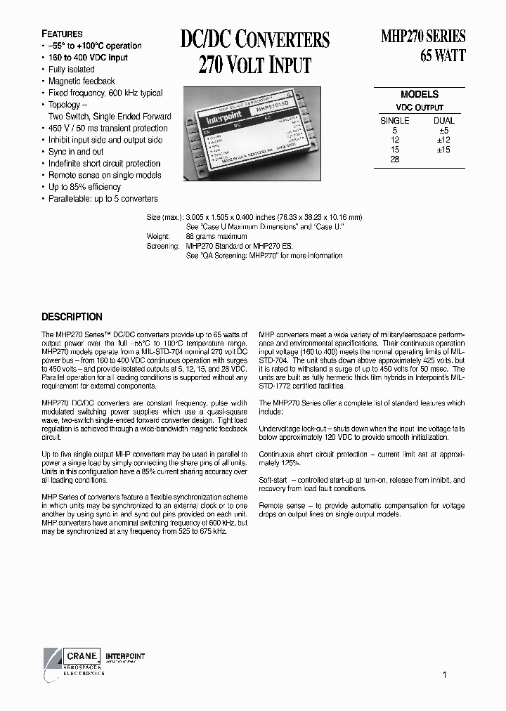 MHP27005DES_153771.PDF Datasheet