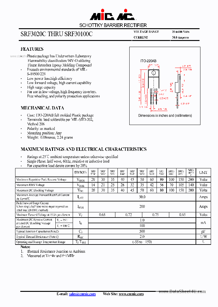 SRF30100C_152267.PDF Datasheet