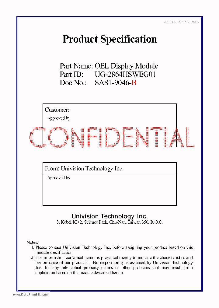 UG-2864HSWEG01_156690.PDF Datasheet