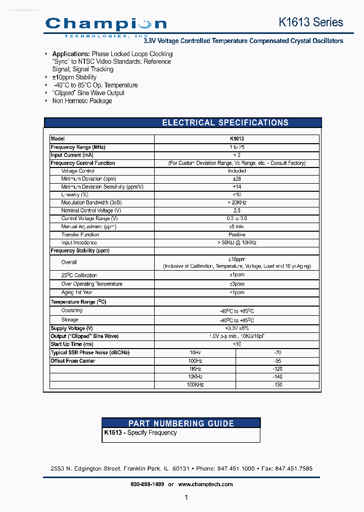 K1613_157900.PDF Datasheet