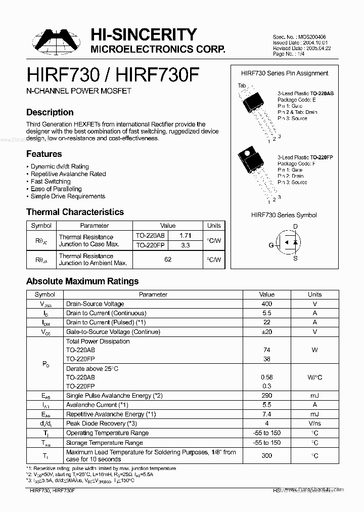 HIRF730_158649.PDF Datasheet
