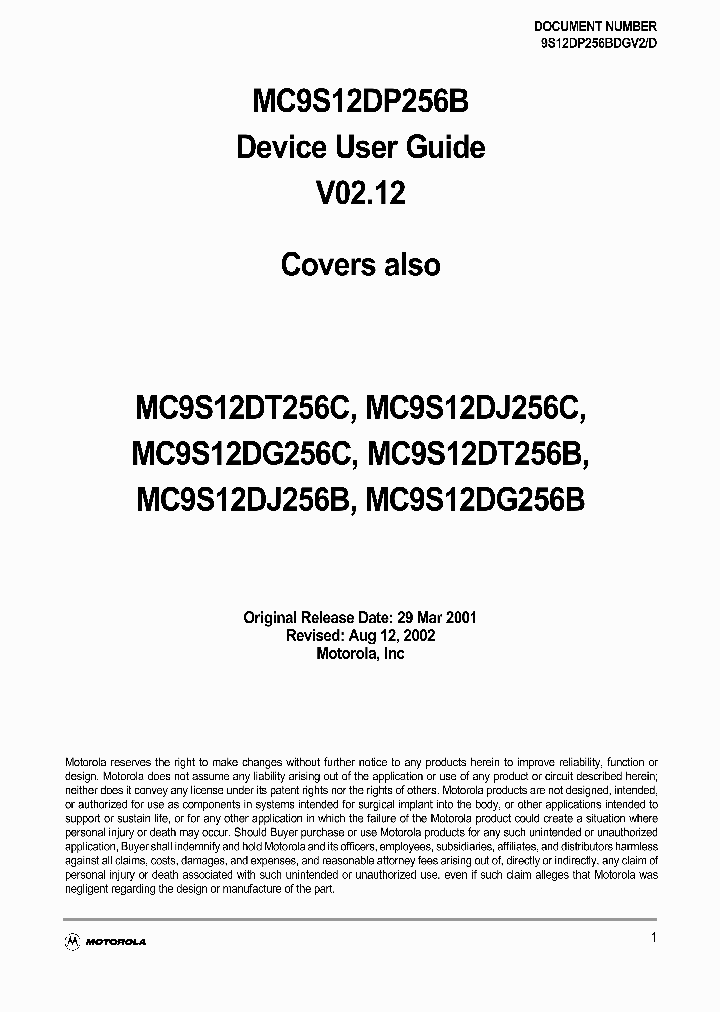 9S12DP256BDGV2_174999.PDF Datasheet