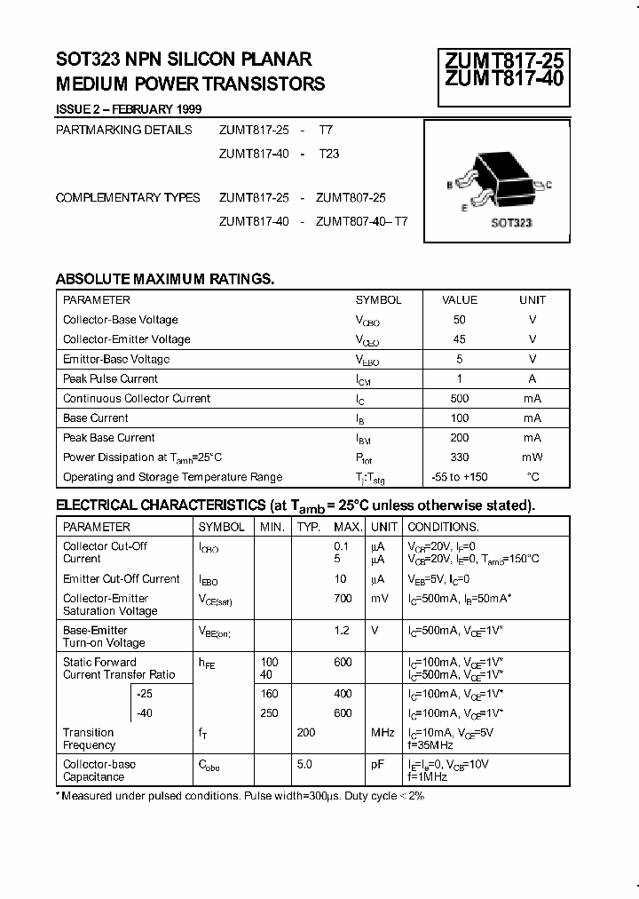 ZUMT817-25_163507.PDF Datasheet