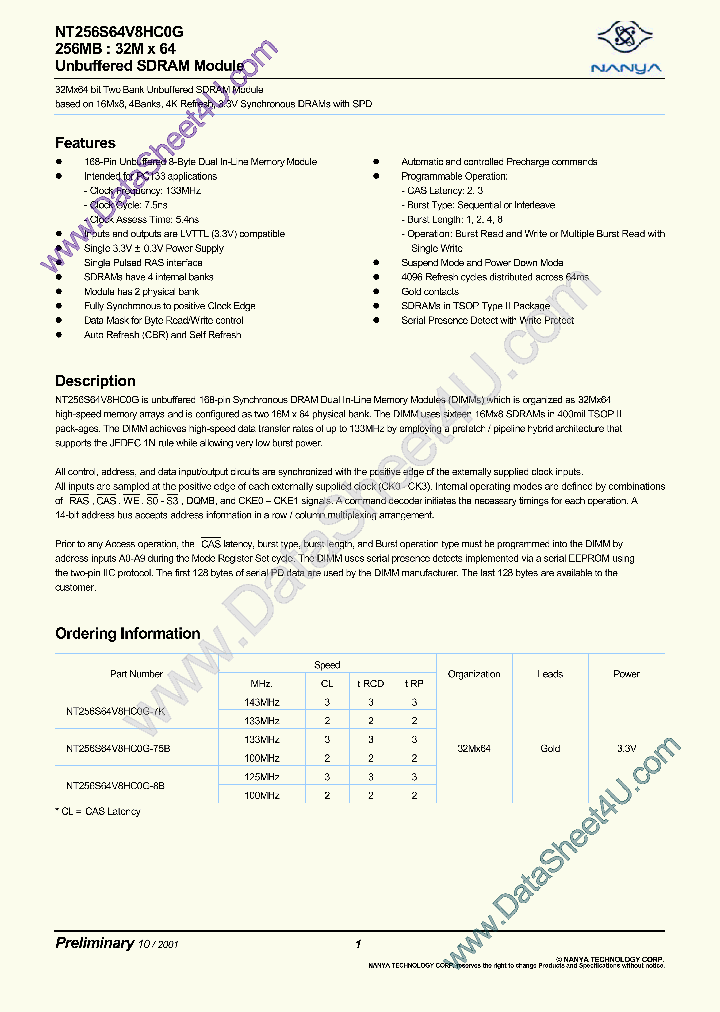 NT256S64V8HC0G_164232.PDF Datasheet