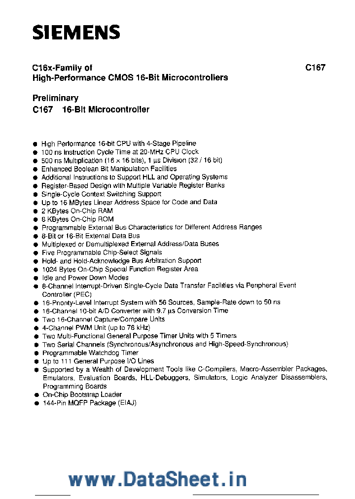 SAF-C167_165187.PDF Datasheet