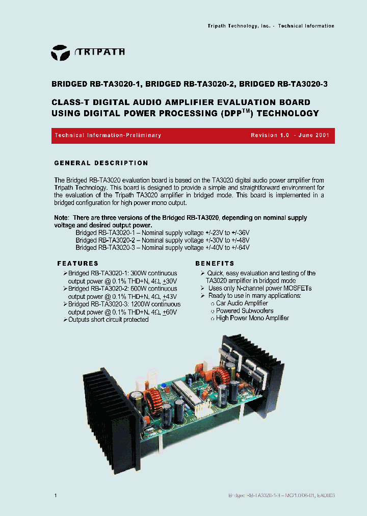 BRIDGED-RB-TA3020_197700.PDF Datasheet