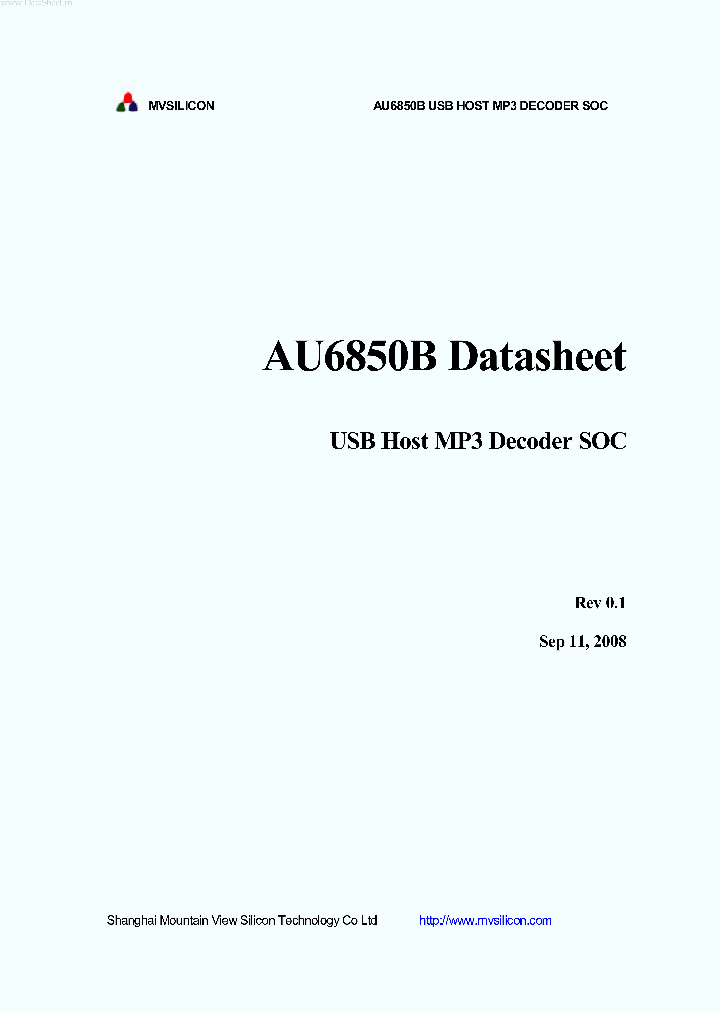 AU6850B_174996.PDF Datasheet