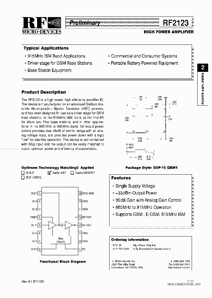 RF2123PCBA_210112.PDF Datasheet