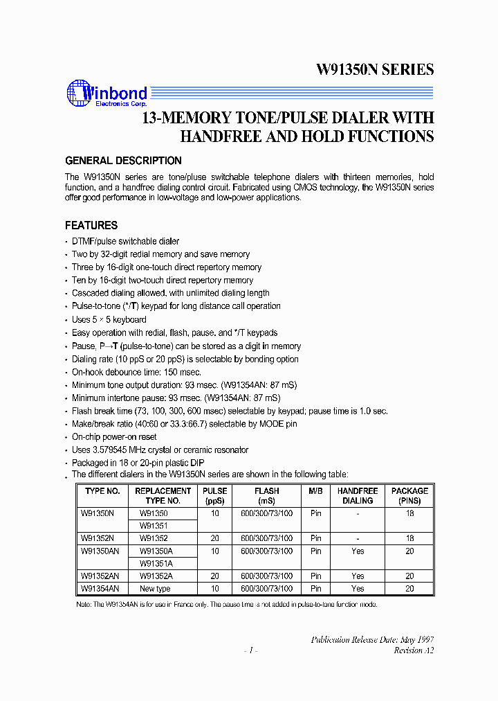 W91352N_227708.PDF Datasheet