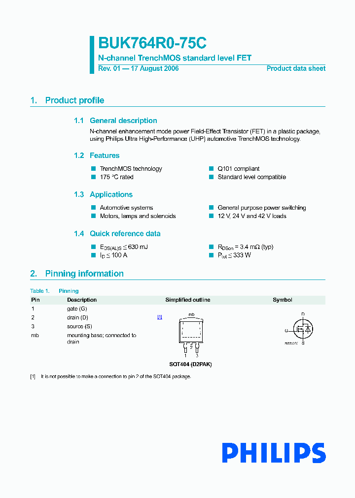 BUK764R0-75C_244438.PDF Datasheet