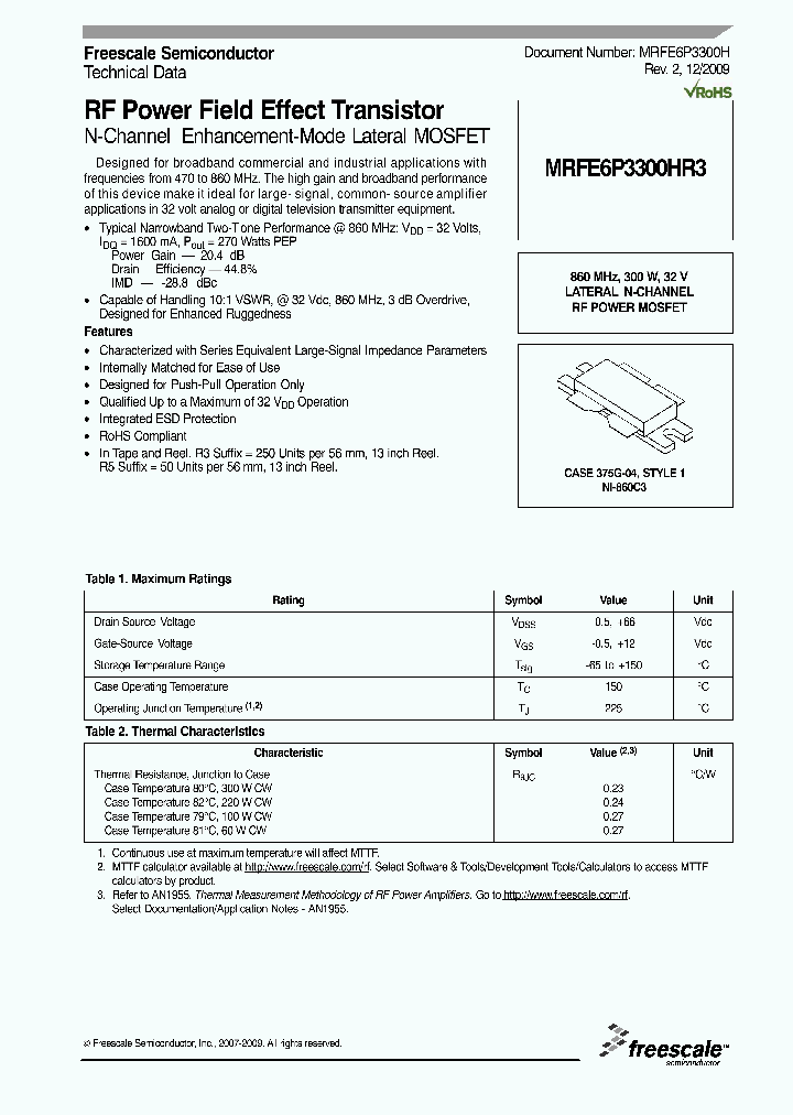 MRFE6P3300HR309_272424.PDF Datasheet