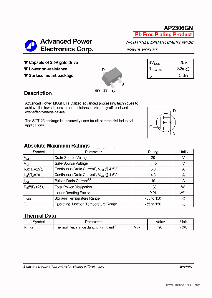 AP2306GN_181064.PDF Datasheet