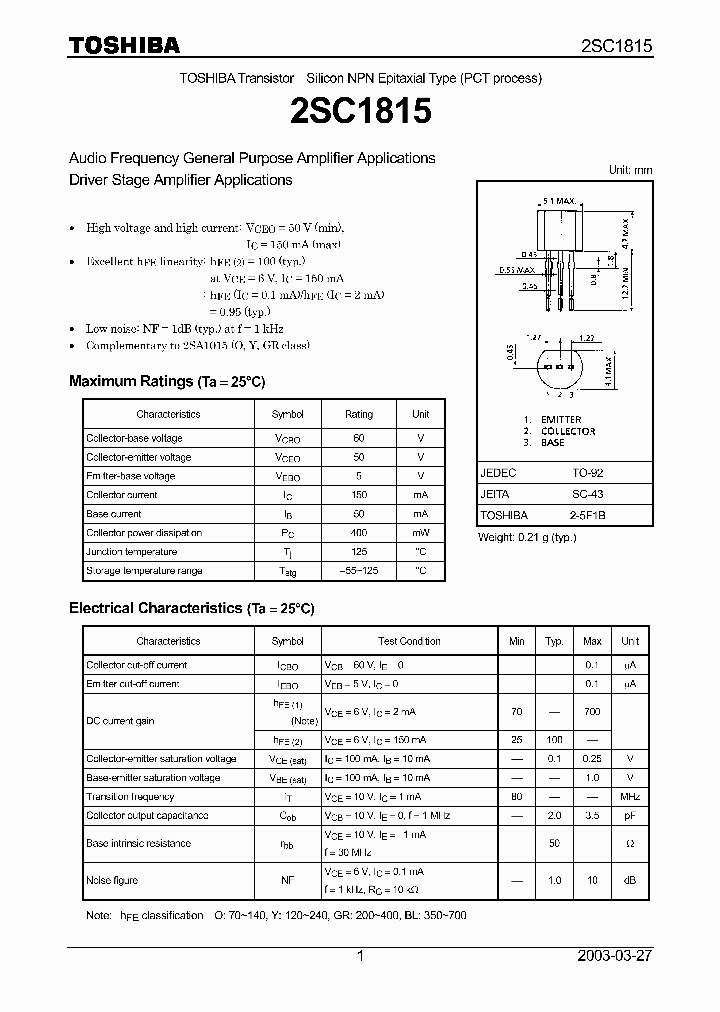 2SC1815_181355.PDF Datasheet