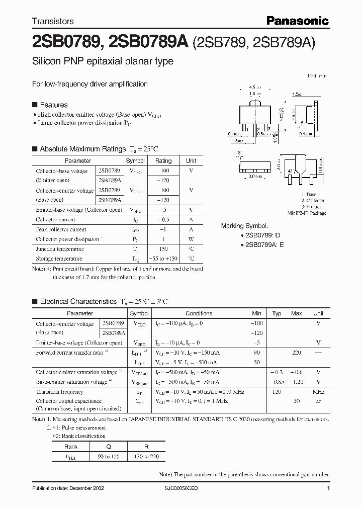 2SB0789_229392.PDF Datasheet