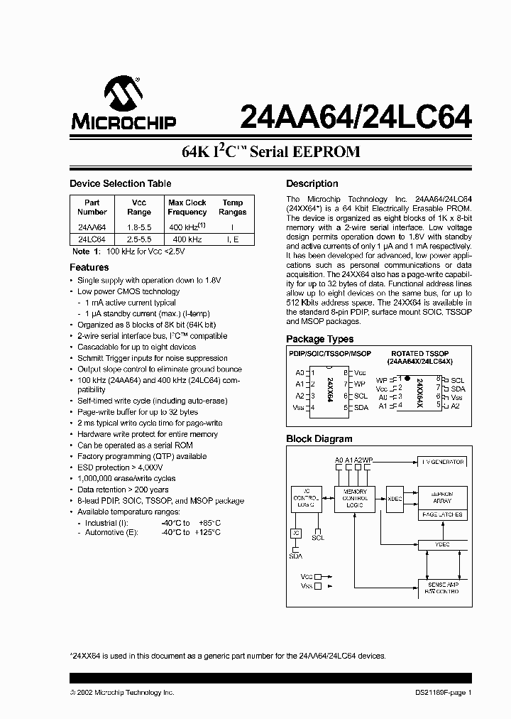 24AA64X-ESN_330297.PDF Datasheet