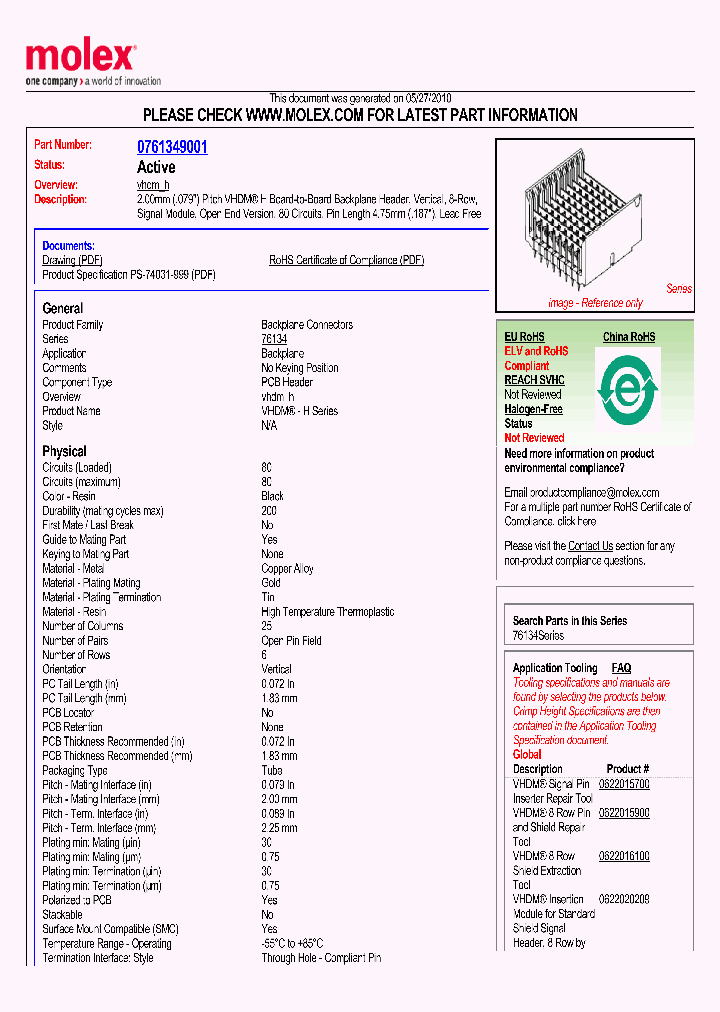 76134-9001_461940.PDF Datasheet