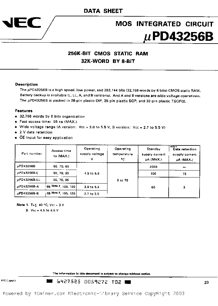 UPD43256BGX-A10-EKA_332618.PDF Datasheet