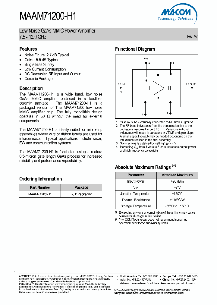 MAAM71200-H1_433002.PDF Datasheet