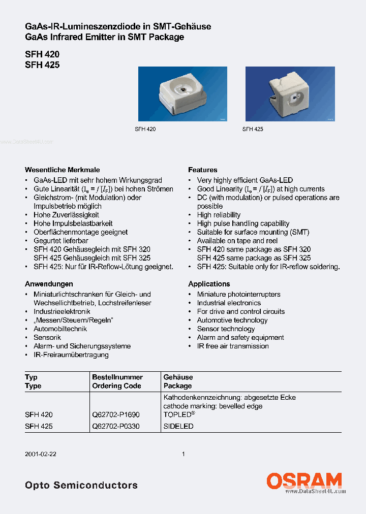 SFH420_244322.PDF Datasheet