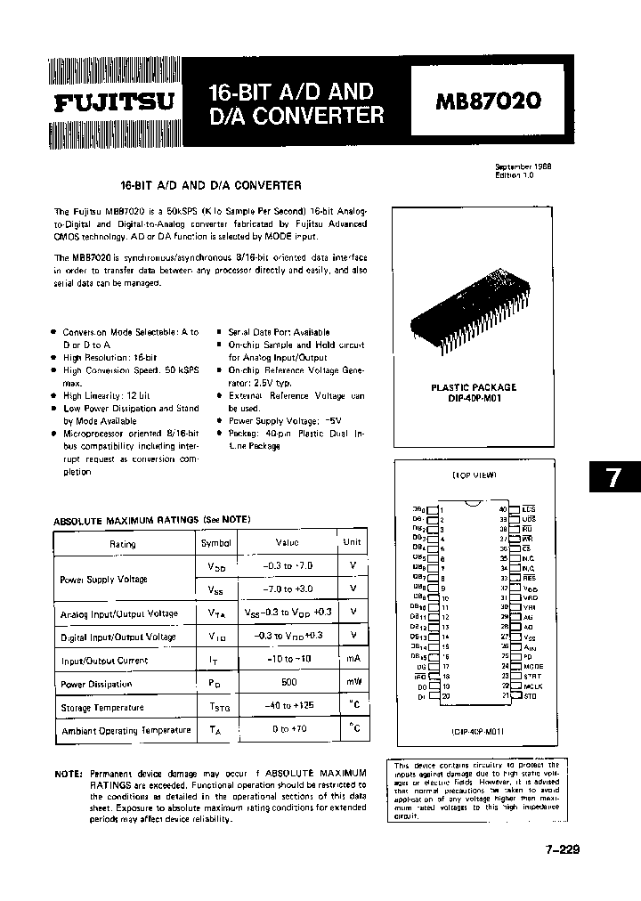 MB87020_578395.PDF Datasheet