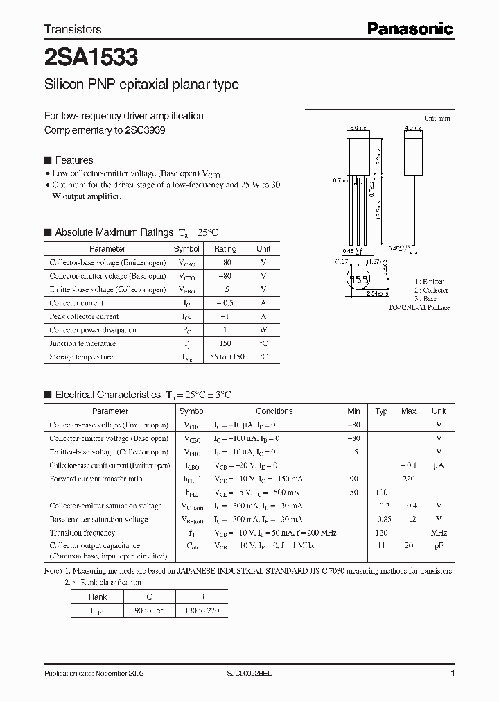 2SA1533_282665.PDF Datasheet